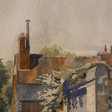 View of a village from the early 20th century by Ebar