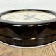 Large Industrial Brown Bakelite East German Wall Clock from GW, 1960s