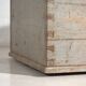 Antique grey trunk with floral details dated 1878 #26