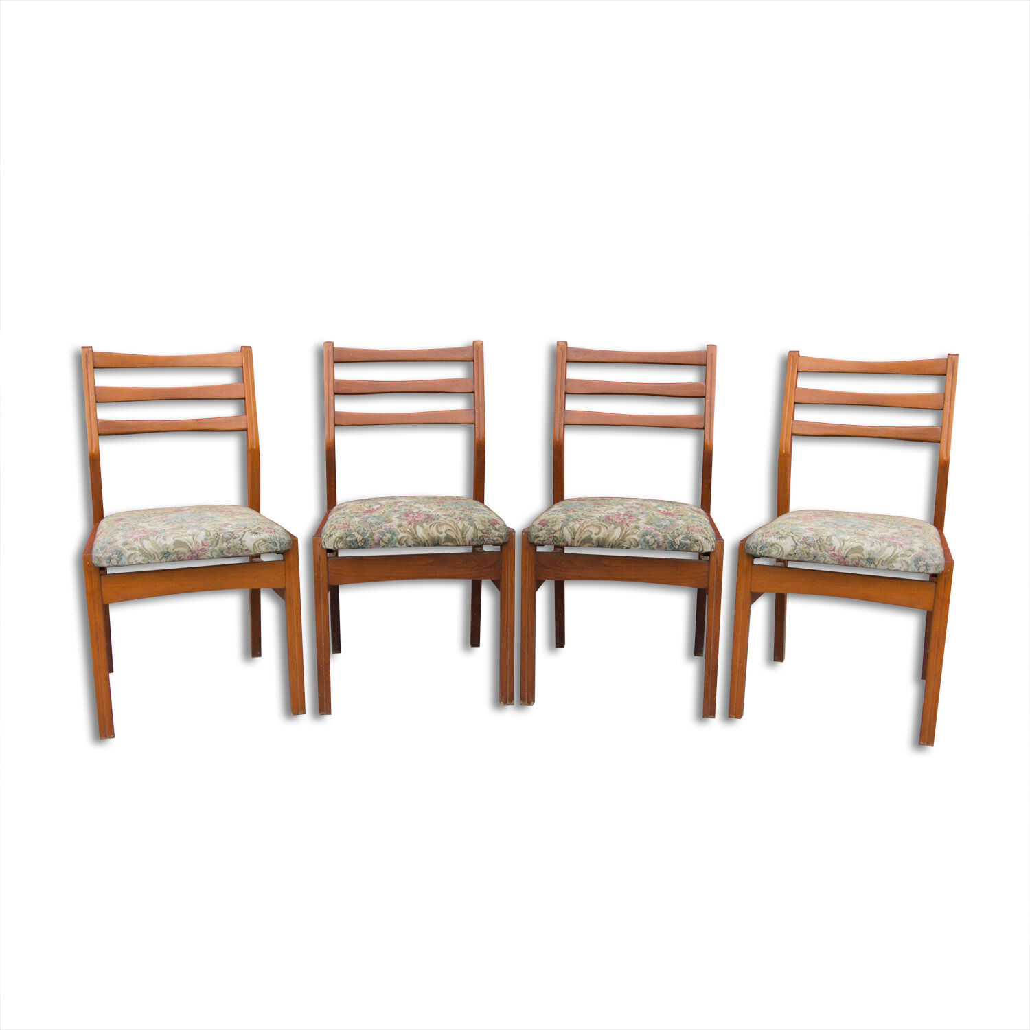 Ensemble de quatre chaises de salle à manger du milieu du siècle, Tchécoslovaquie, années 1960