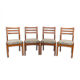 Ensemble de quatre chaises de salle à manger du milieu du siècle, Tchécoslovaquie, années 1960