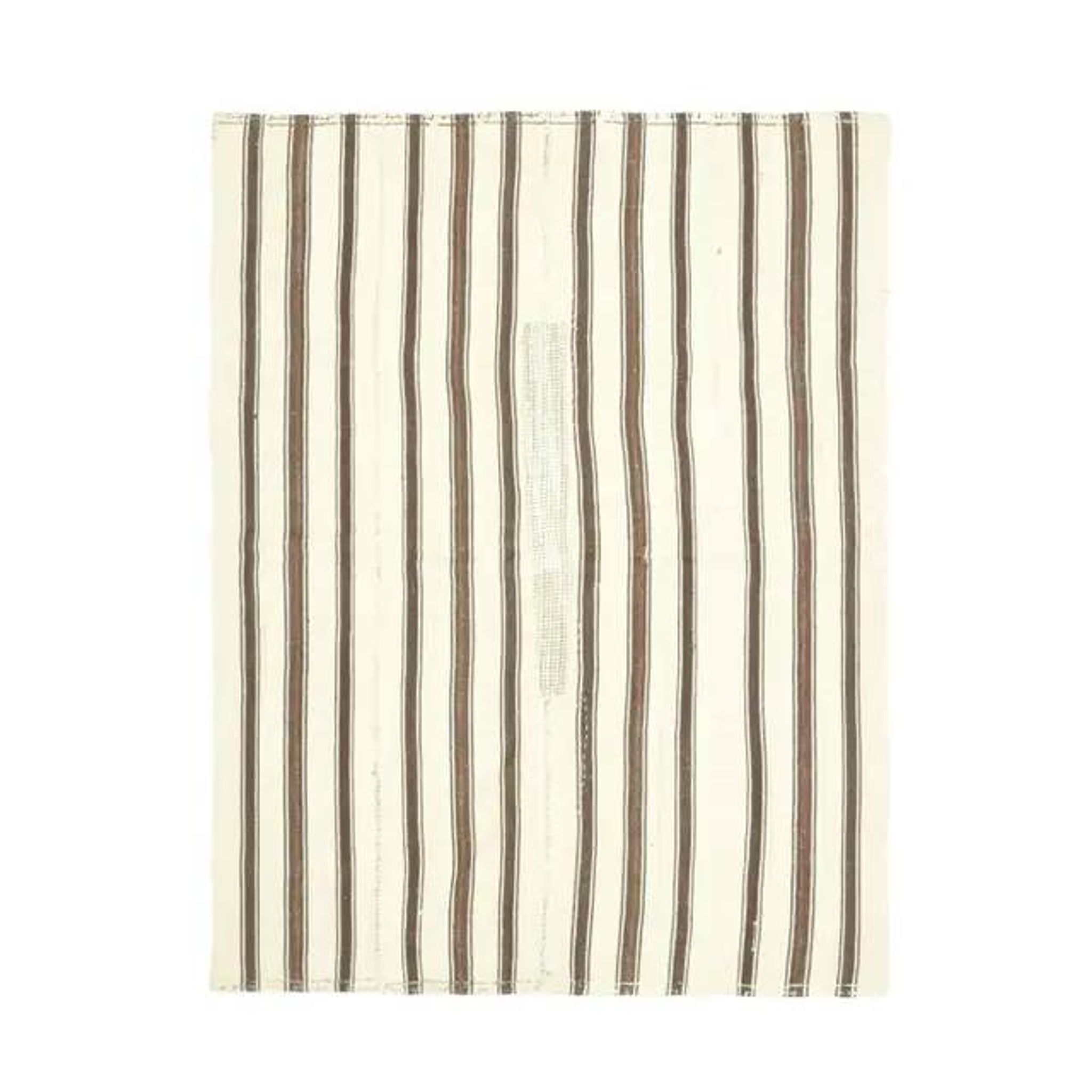 1970s Vintage Turkish Oushak Handmade Wool Cotton Beige Area Rug 150x194