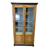 Solid oak school display case