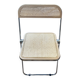 Chaises Plia Castelli en bois et cannage
