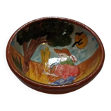 Handmade empty pocket bowl, hand-painted decor, vintage bowl, slow deco