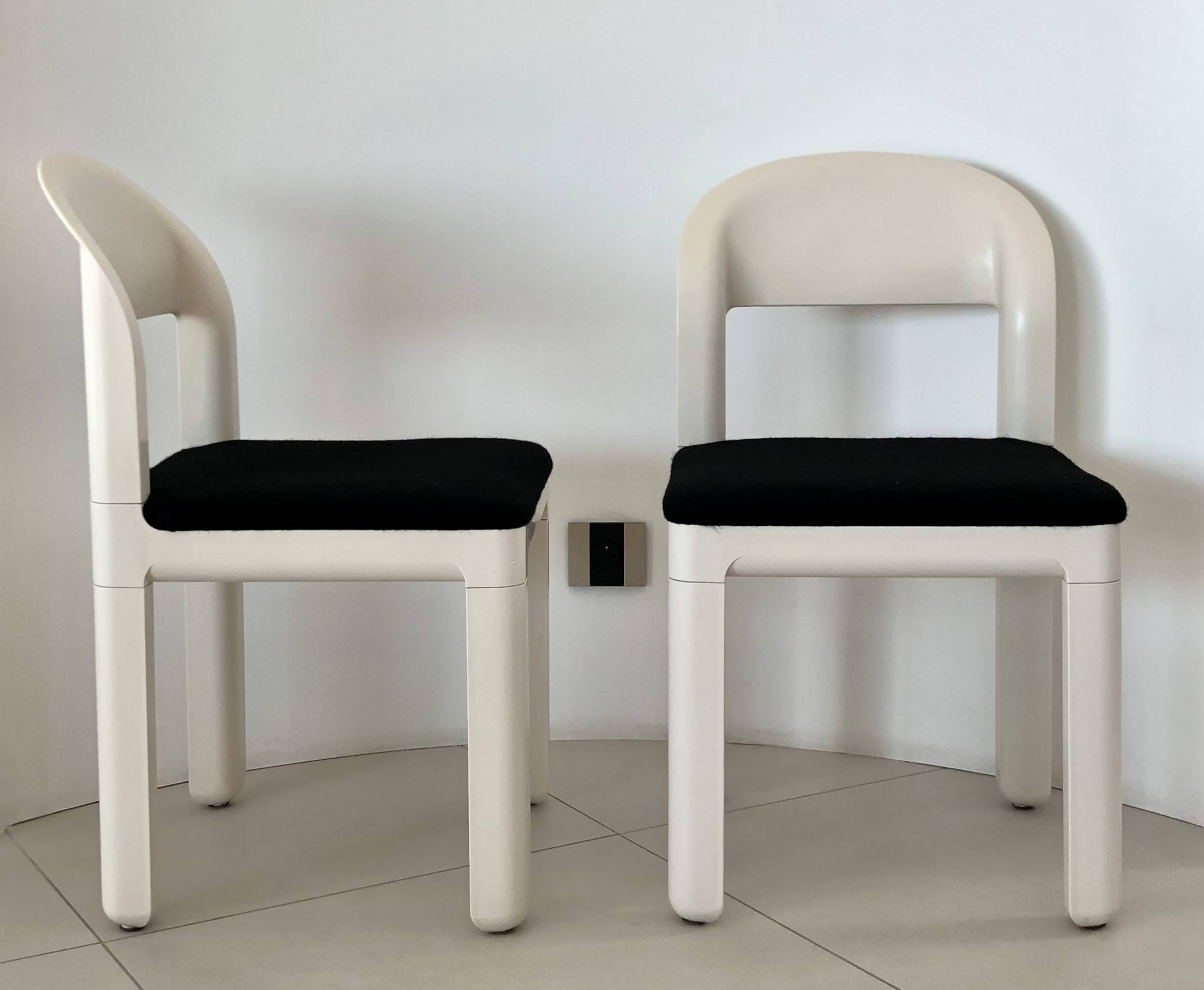 Chaises Joint par Massoni & Pelizza pour iGuzzini, Italie années 70