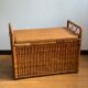 Coffre rotin vintage