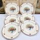 6 old flat plates model Floralia Villeroy & Boch