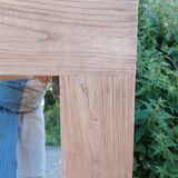 Native wooden mirror in "Lodge" style