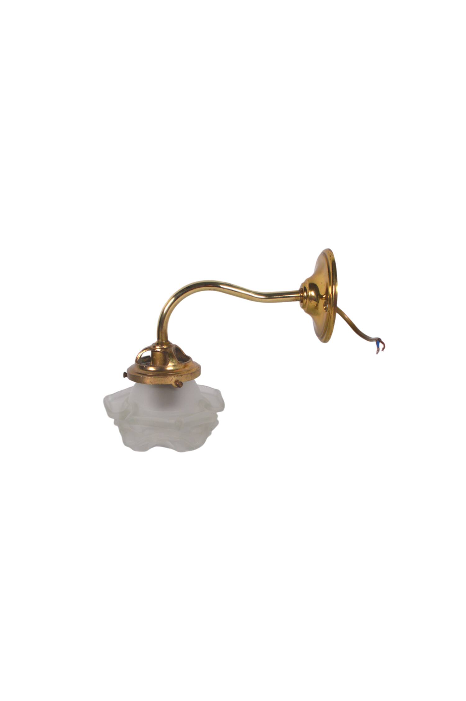 Swan neck flower wall light