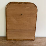 Miroir Louis Philippe ancien assiette en bois