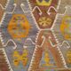 Rare 5x8 handmade vintage bedroom kilim rug - rug for living room