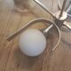 Chandelier chrome and opaline 4 burners