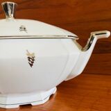 Art Deco soup tureen by Victoria China Czechoslovakia, 1920s