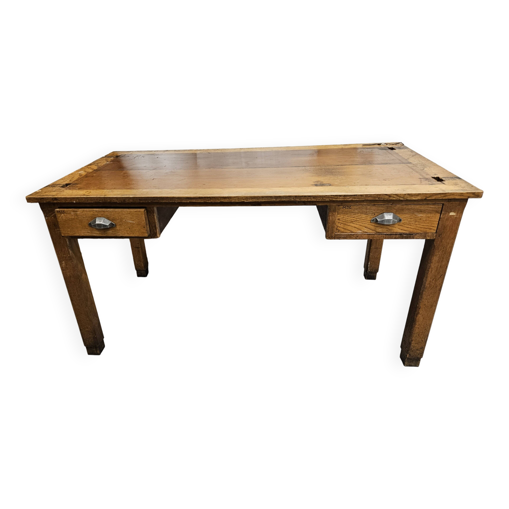 Antique oak administration desk