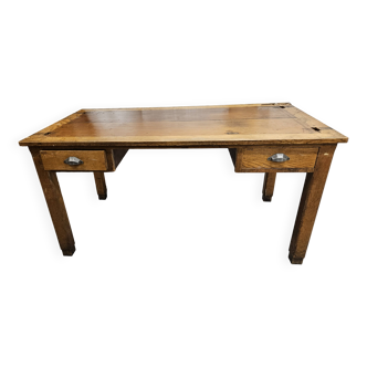 Antique oak administration desk