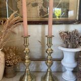 Pair of brass candlesticks circa 1880
