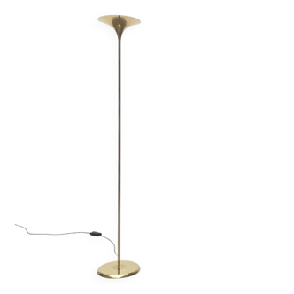 Vintage German floor lamp in Hollywood Regency style made of brass by Doria Leuchten, 1970s.