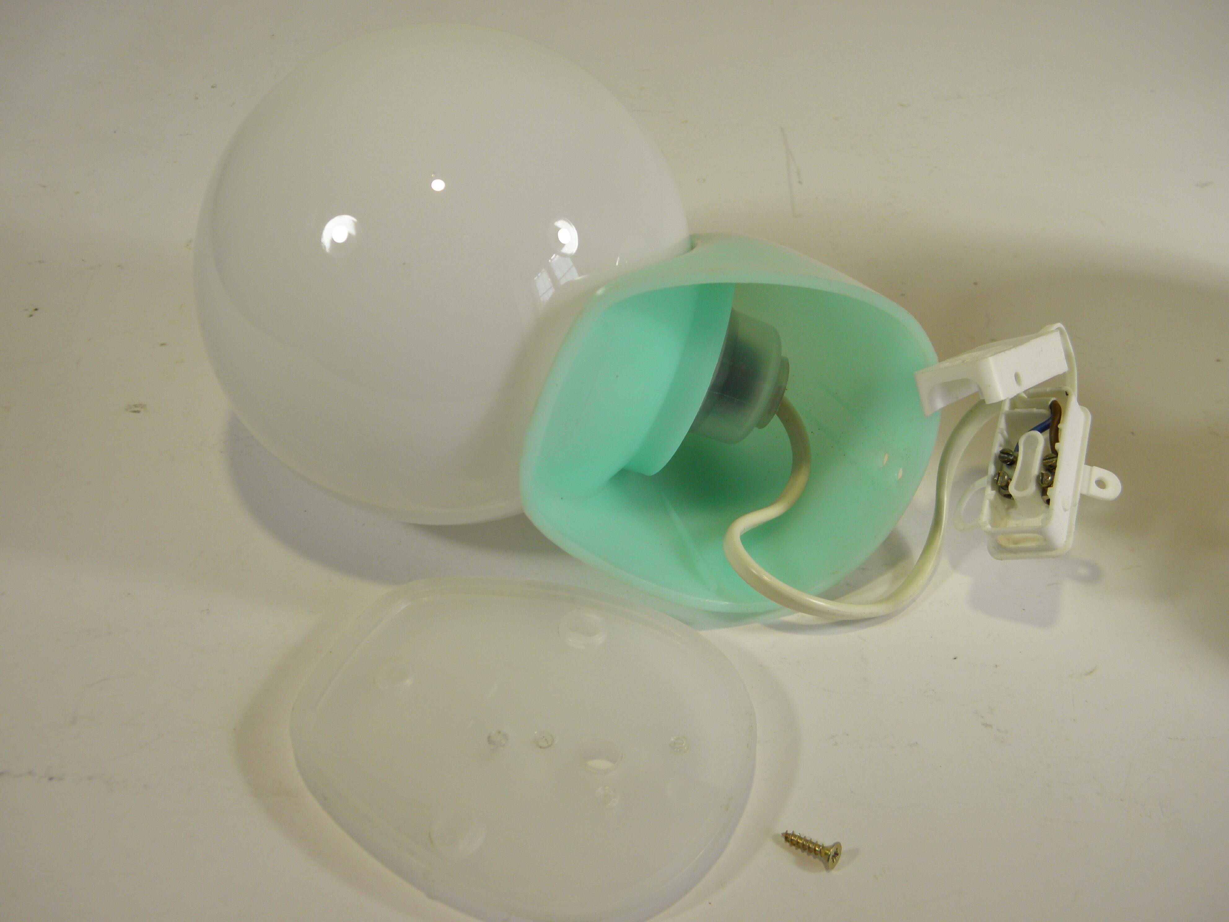 Pair of spherical wall lights - 1970s design