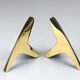 Pair Carl Auböck Minimalist Mid-Century Brass Bookends #3847, Vienna, Austr