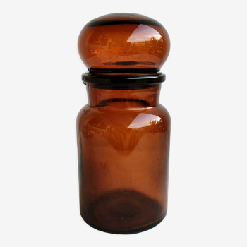 Smoked glass pharmacy bottle