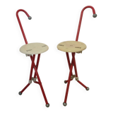 Pair of walking stools Ulisse