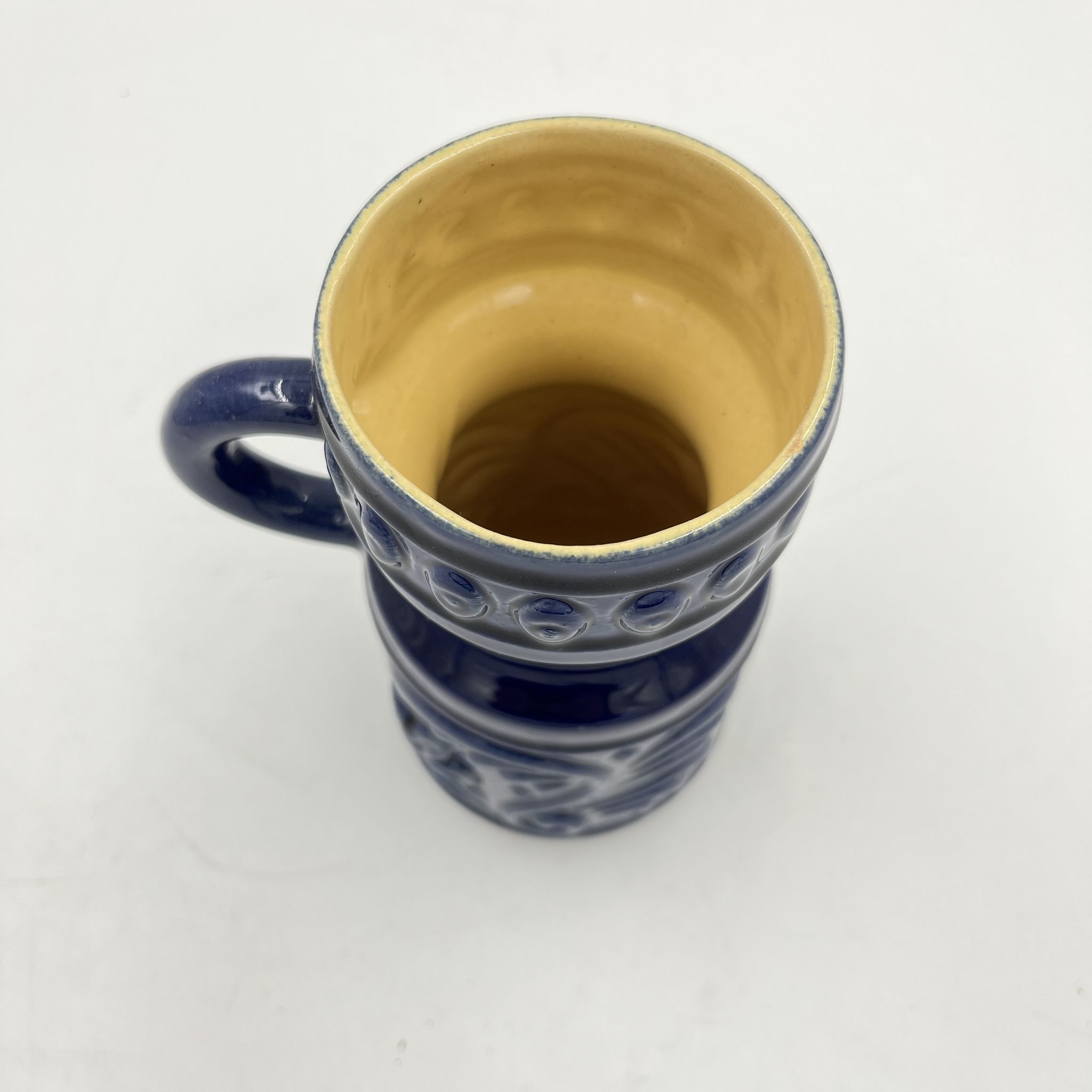 Vase en céramique bleu