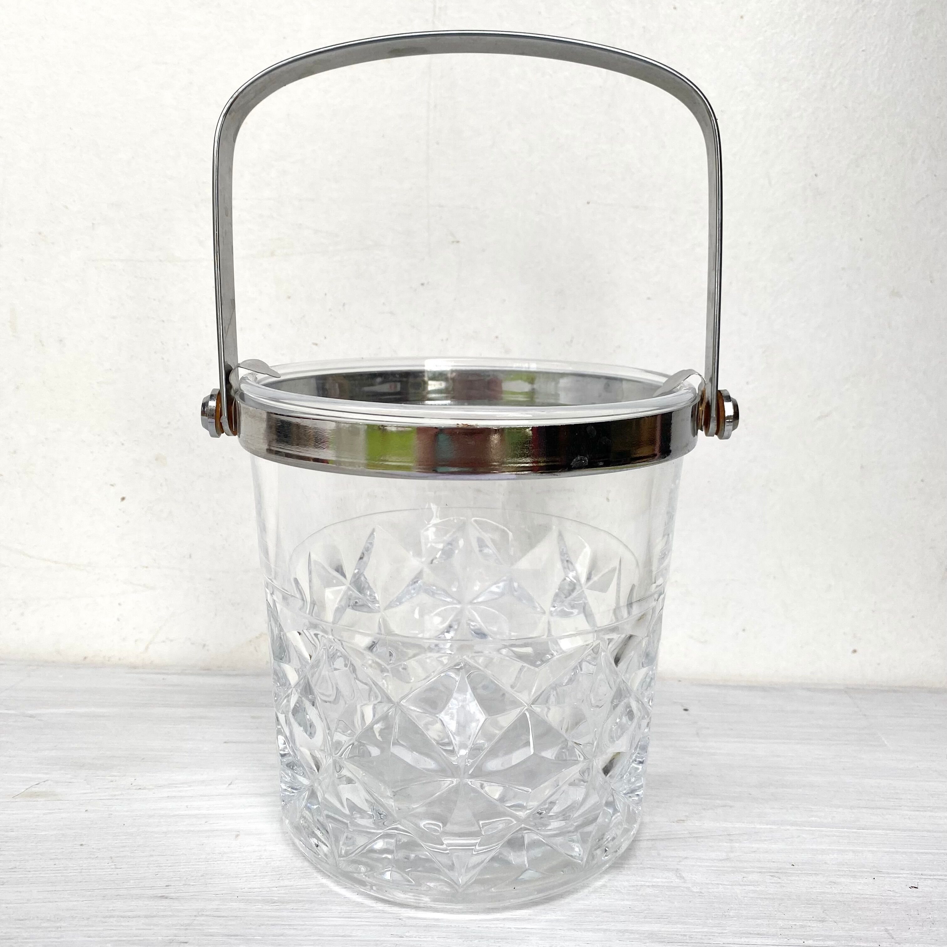 Vintage crystal ice bucket