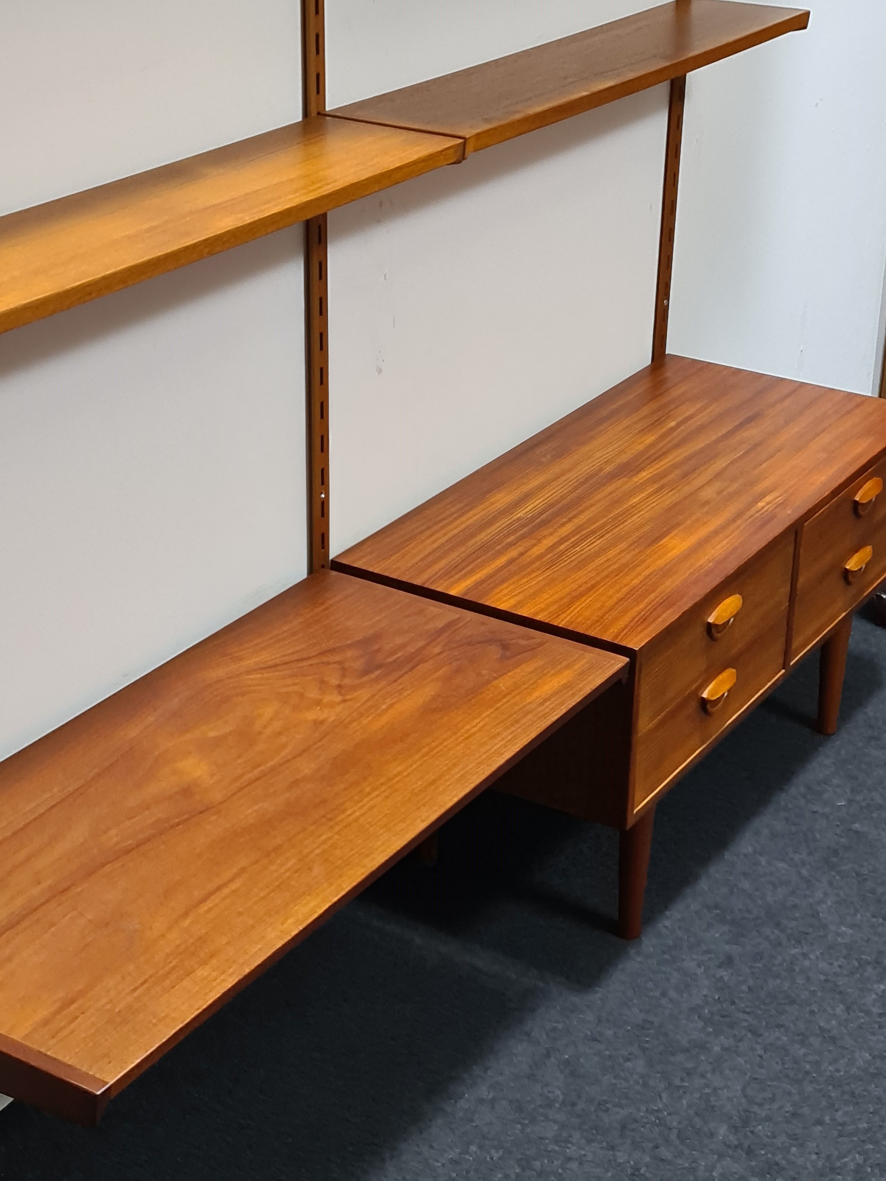 Unité de mur en teck vintage par Kai Kristiansen
