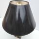 Lampe plexiglas et métal doré années 70
