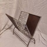 1970s metal magazine rack