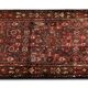 Vintage Oriental Herati Wool Runner Rug, Handwoven Long Hallway Carpet, 87 x 420