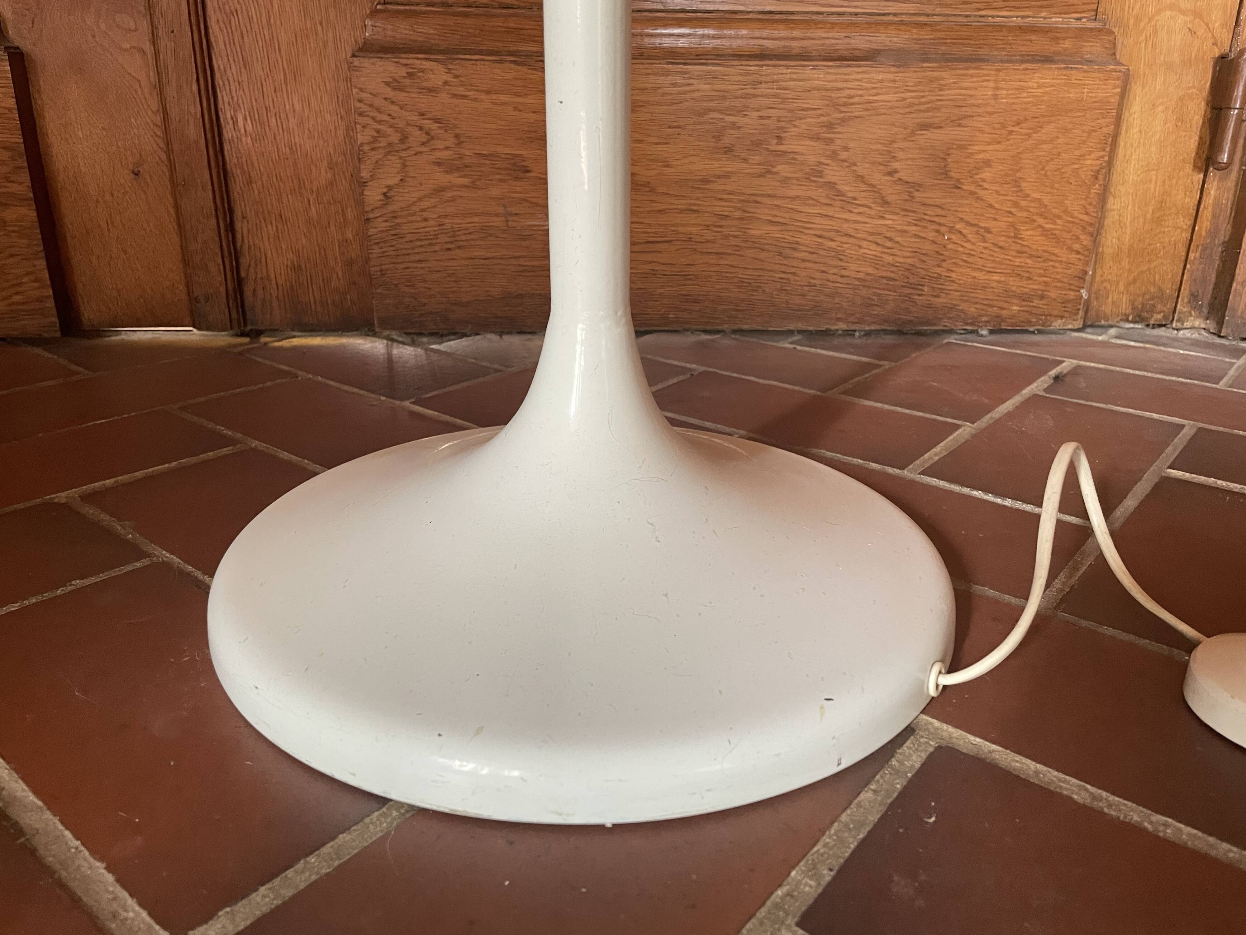 Vintage metal leaf floor lamp