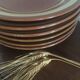 Flat plates terracotta 80s.