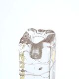 Czechoslovak bohemian crystal candle holder, 60s