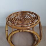 Vintage bamboo stool
