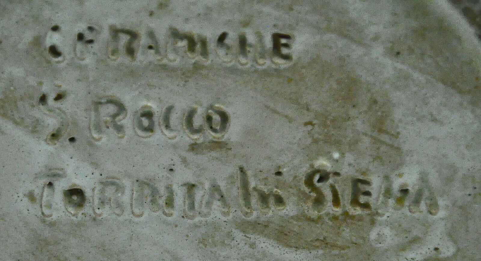 Vase céramique art déco signé ceramiche san rocco torrita di siena