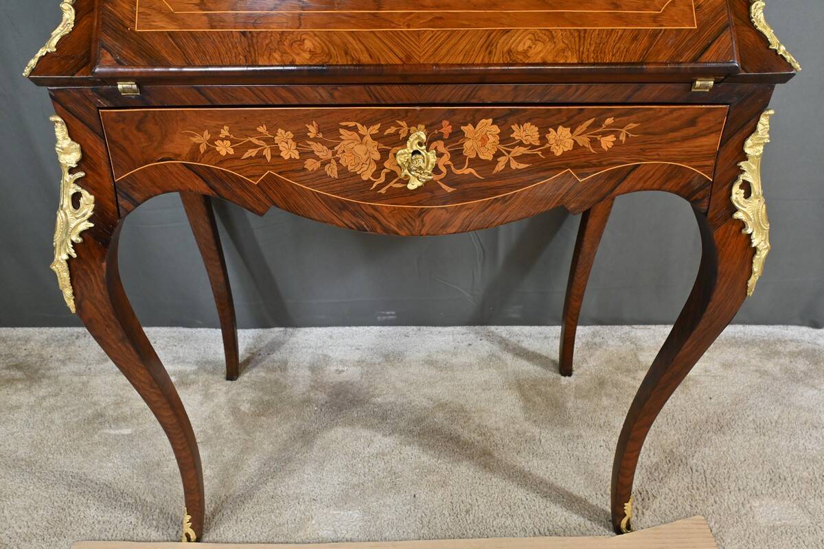 Rosewood Lady's Desk, Louis XV Style – Part 2 of the 19th Century