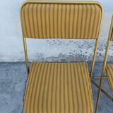 6 folding chairs Lafuma vintage 1970