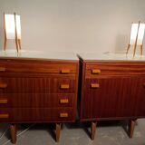 Bedside table by Franistek Mezulanik Czechoslovakia