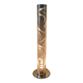 Lampe colonne spirale en inox poli Thierry Vidé