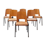 Set of 6 stackable chairs Baumann Manhattan