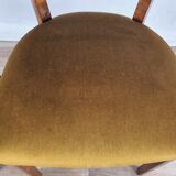 Set of two padded chamber armchairs