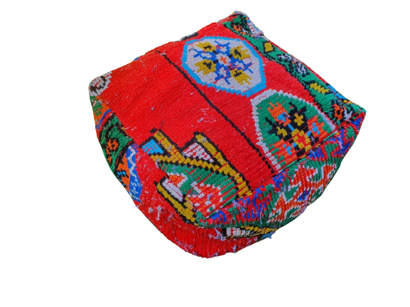 Moroccan carpet pouf