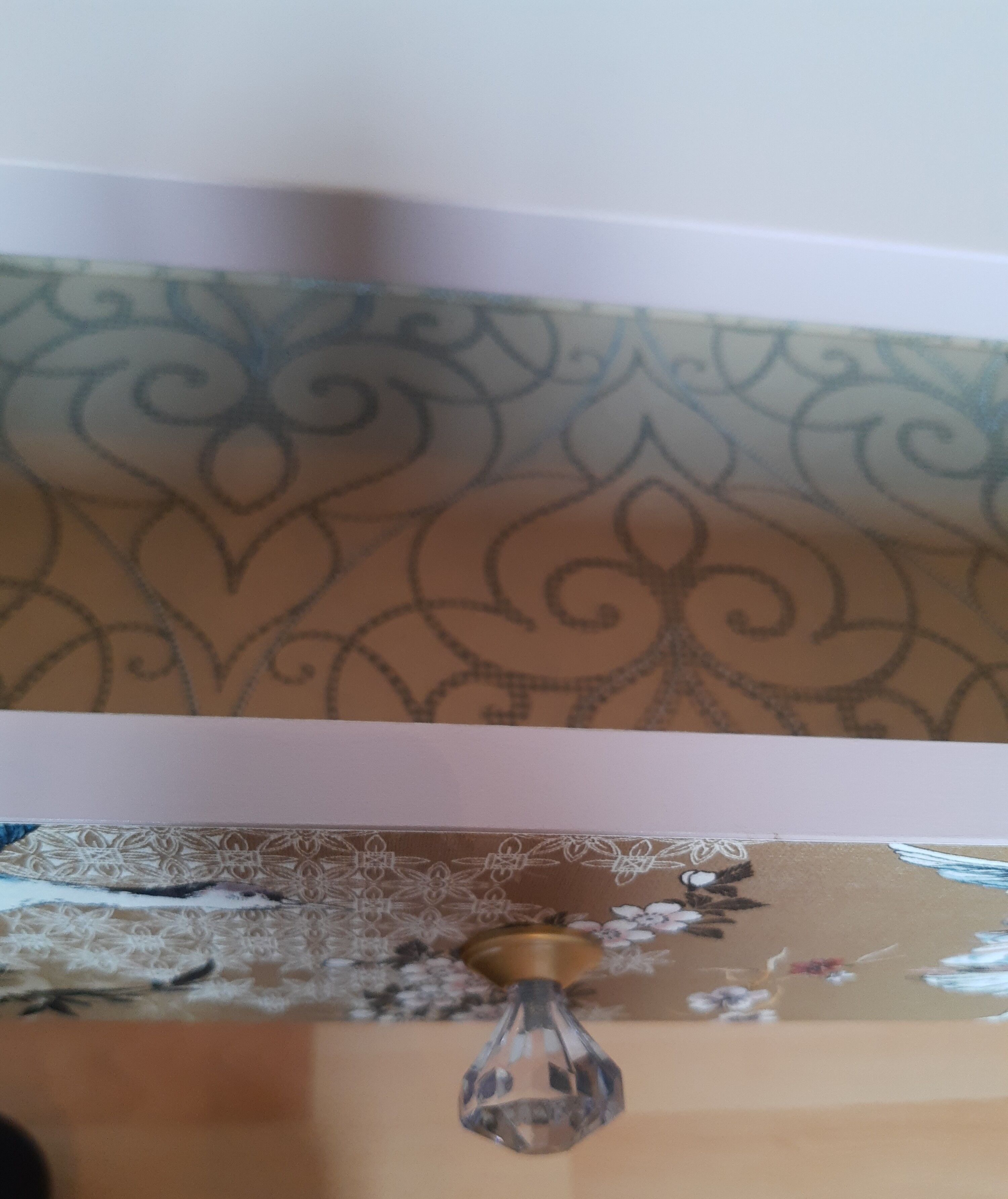 Vintage bedside table revamped