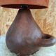 Lampe en terre cuite ancienne