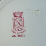Set de 6 assiettes creuses, terre de fer saint amand, modèle antibes