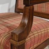 Solid Mahogany Armchair, Directoire Period – Early 19th Century