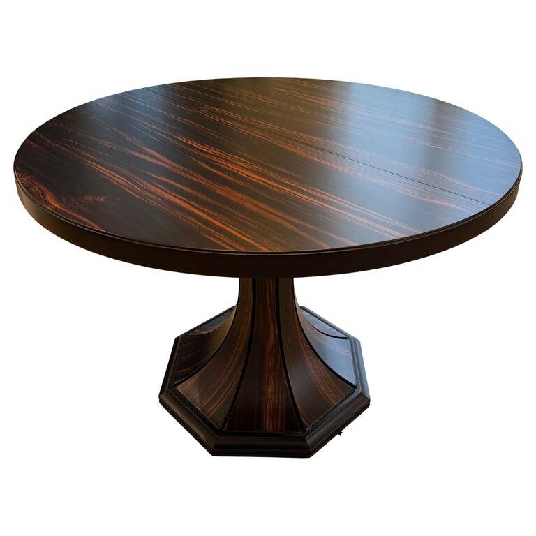 Elegant Extendable Dining Table in Macassar, Italy, 1970s