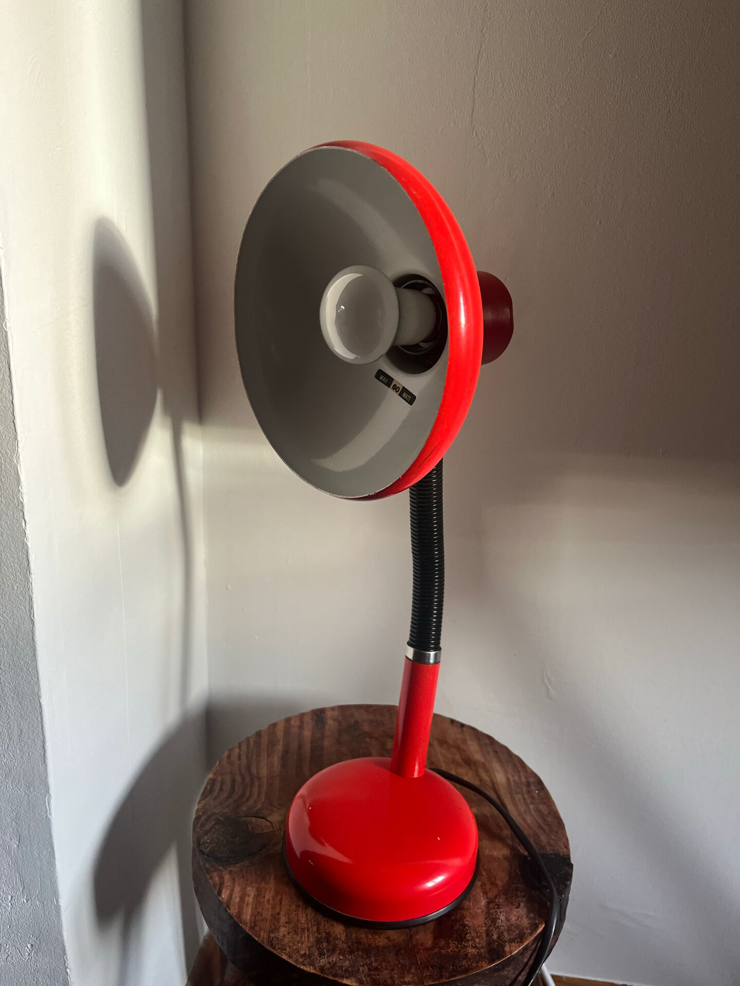 Lampe vintage orange Kema Keur